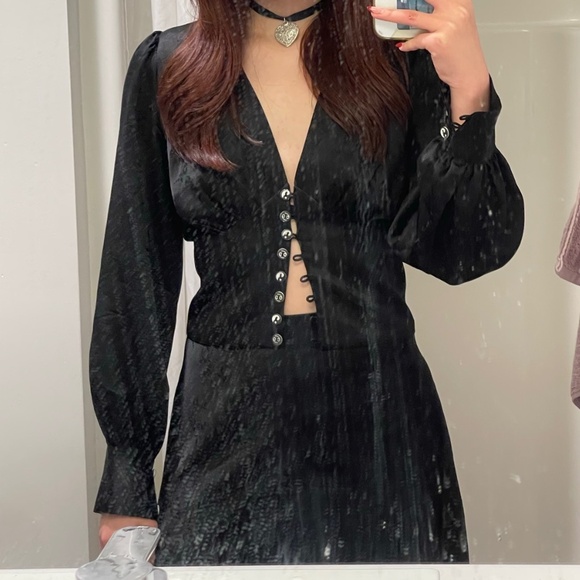 Realisation Par Silk blouse and skirt set - Picture 8 of 9